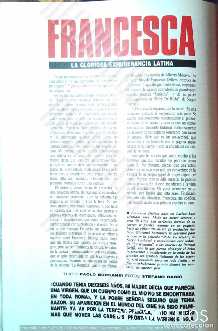 M&uacute;sica de colecci&oacute;n: entrevista francesca dellera 1989
