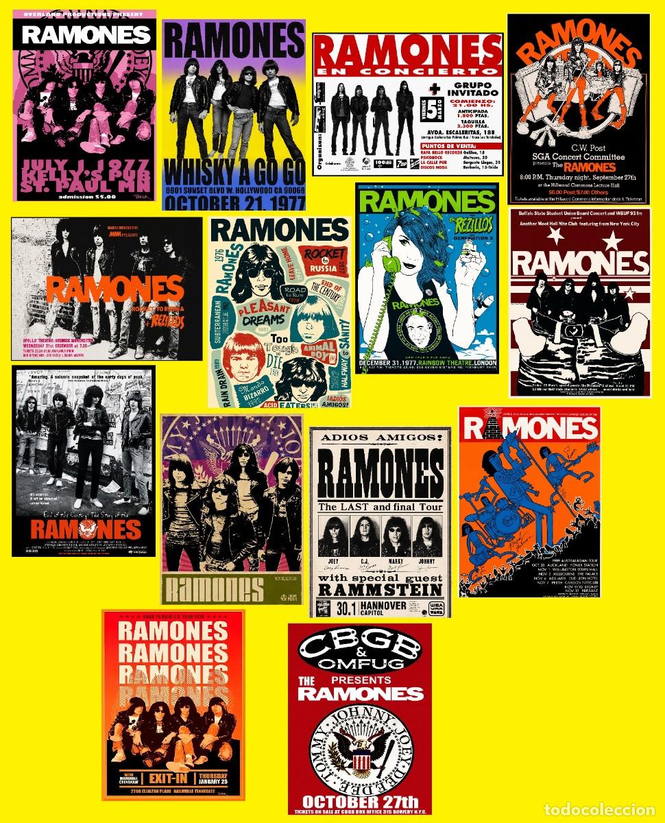M&uacute;sica de colecci&oacute;n: RAMONES - LIMT OFFER 14 POSTERS CONCERTS / 30X40 CM, NUEVOS /