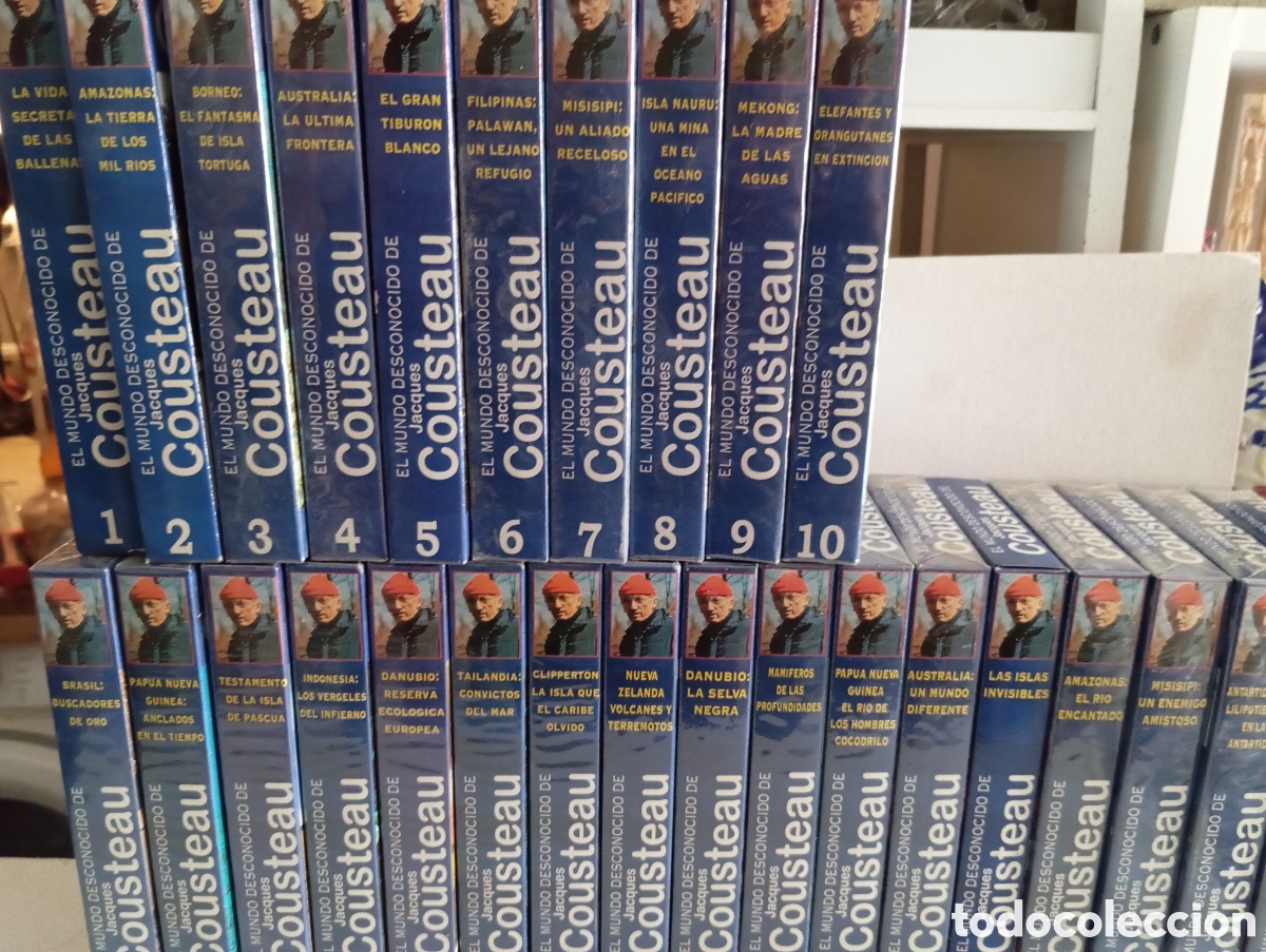 M&uacute;sica de colecci&oacute;n: lote 28 DVD el Mundo desconocido de Jaques Cousteau del 1 al 28