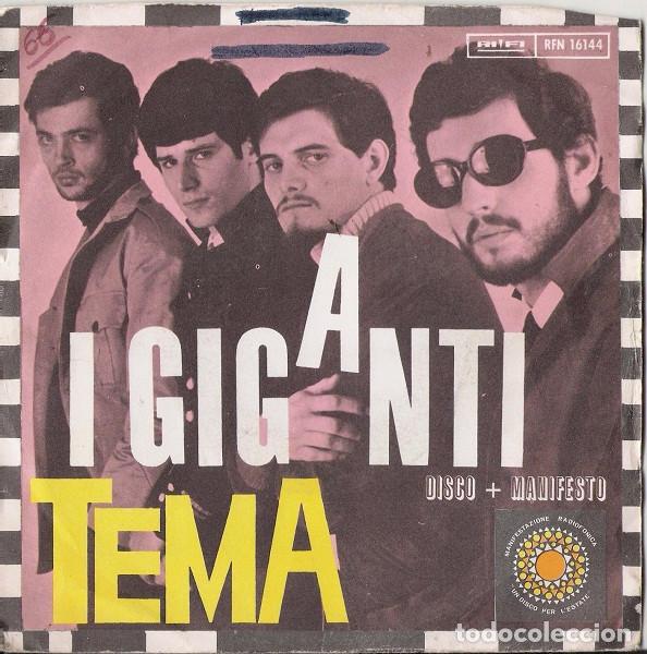 M&uacute;sica de colecci&oacute;n: Vinile, 7, 45 RPM, Single-I Giganti &ndash; Tema-Italy-Rock-1966-Good/Good - Rifi
