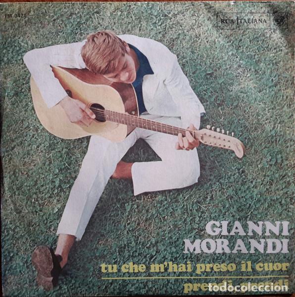 M&uacute;sica de colecci&oacute;n: Vinile, 7, 45 RPM, Single, Mono-Gianni Morandi &ndash; Tu Che M'Hai Preso Il Cuor / Prendi, Prendi-Italy-P