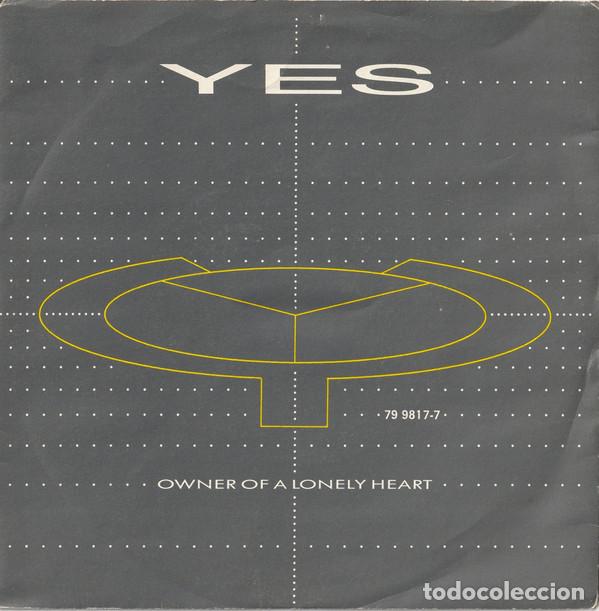 M&uacute;sica de colecci&oacute;n: Vinile, 7, 45 RPM, Single-Yes &ndash; Owner Of A Lonely Heart-Italy-Rock-1983-VG/VG - ATCO Records