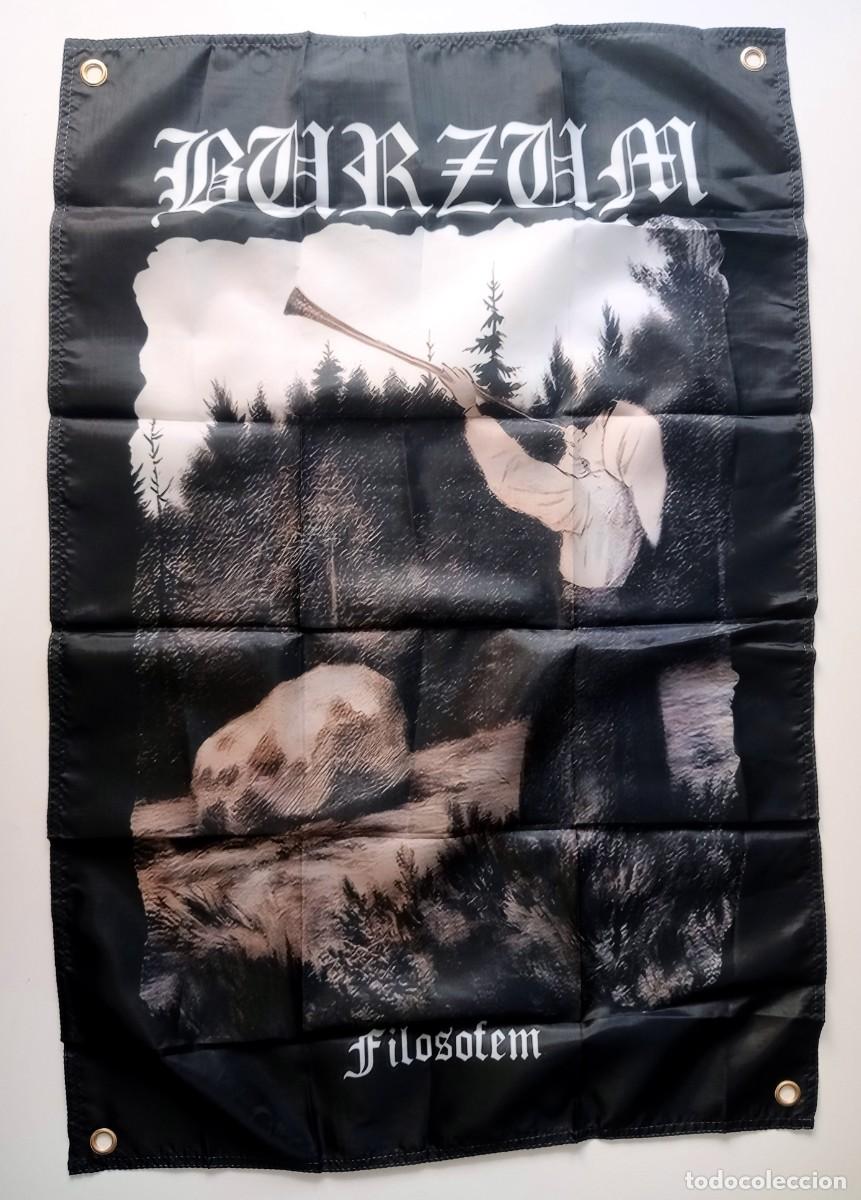 M&uacute;sica de colecci&oacute;n: BANDERA DE TELA BURZUM (VARG VIKERNES) - FILOSOFEM