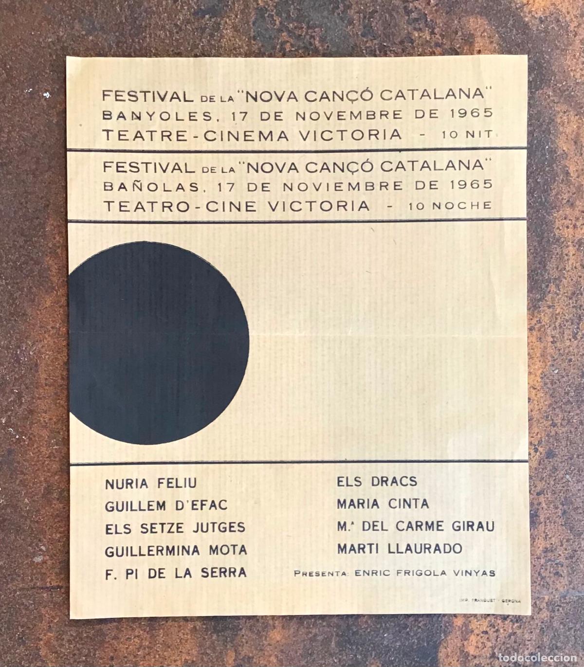M&uacute;sica de colecci&oacute;n: FOLLETO DE MANO DE LA NOVA CAN&Ccedil;O 1965