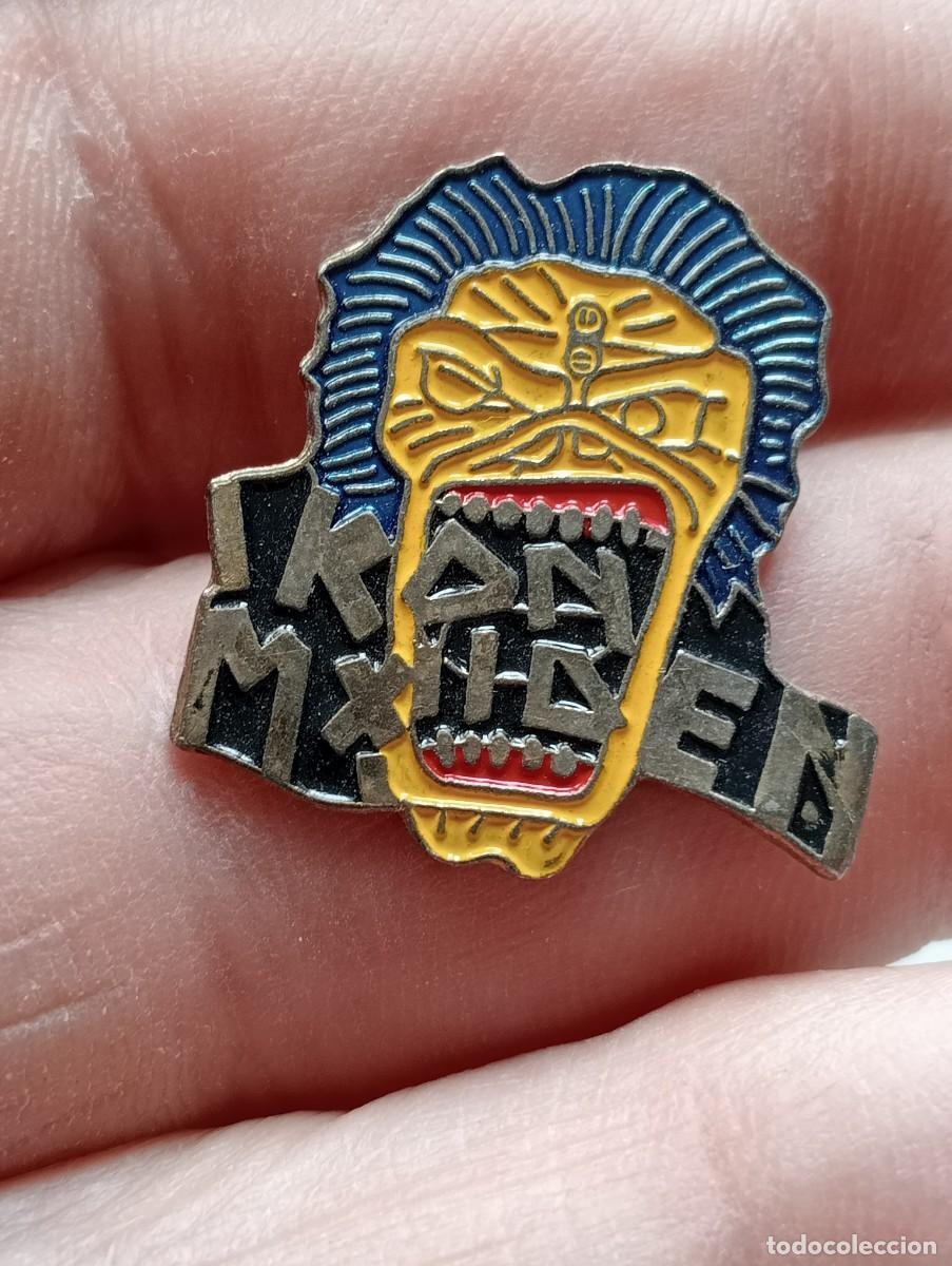 M&uacute;sica de colecci&oacute;n: PINS GRUPO M&Uacute;SICA IRON MAIDEN CONJUNTO ROCK, POP , HEAVY INSIGNIA PINES