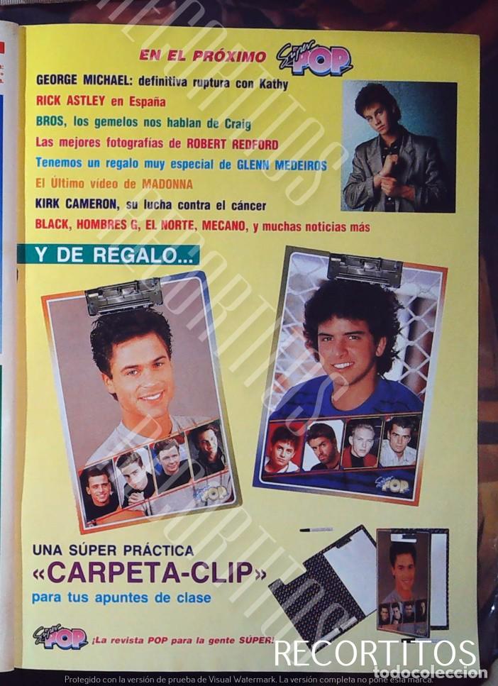 M&uacute;sica de colecci&oacute;n: kirk cameron rob lowe glenn madeiros super pop anuncio de la carpeta clip