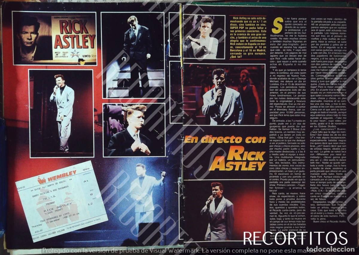 M&uacute;sica de colecci&oacute;n: rick astley en directo 1989