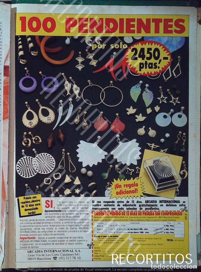 M&uacute;sica de colecci&oacute;n: anuncio 100 pendientes super pop por 1450 pesetas