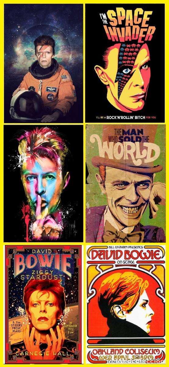 M&uacute;sica de colecci&oacute;n: DAVID BOWIE Posters - LIMT OFFER - LIMT OFFER 6 POSTERS VINTAGE !! cartel 30x40 !!