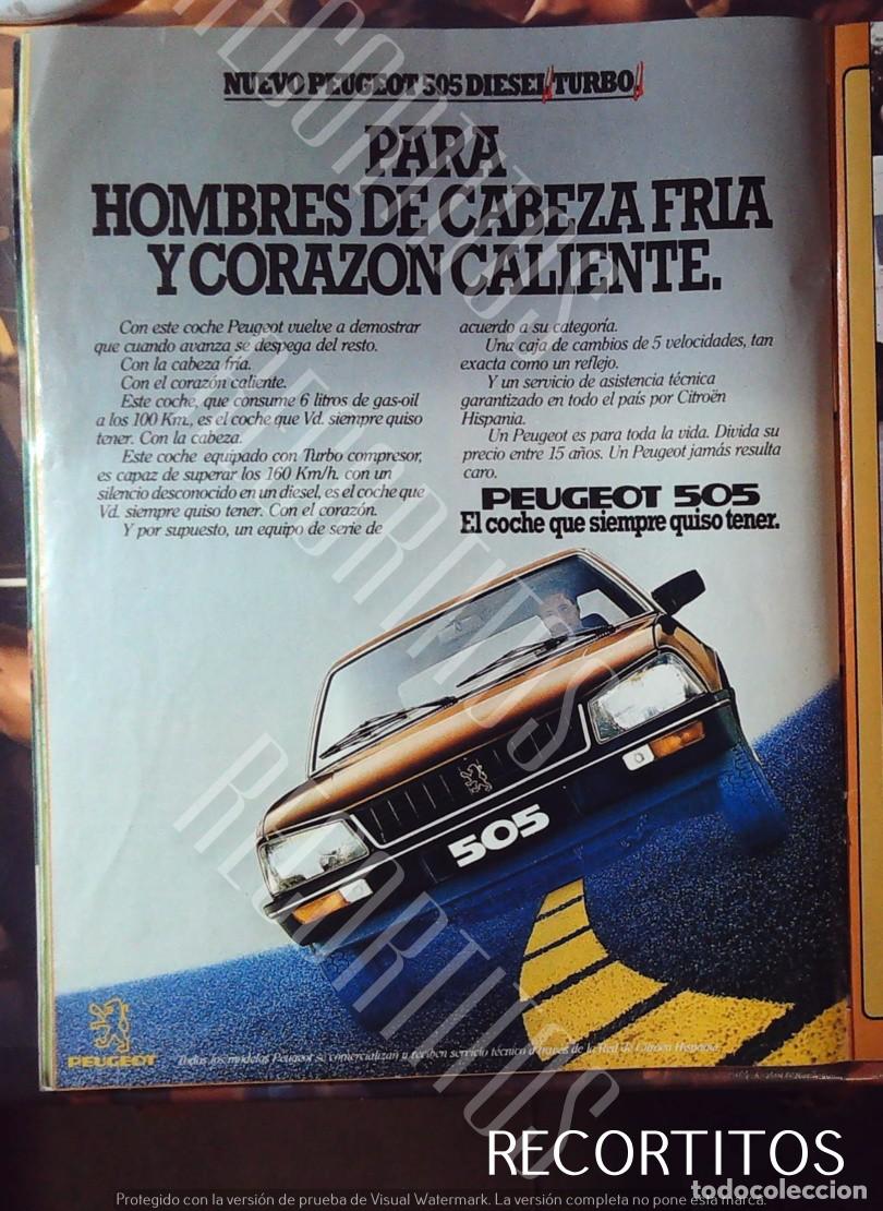M&uacute;sica de colecci&oacute;n: peugeot 505 anuncio publicidad