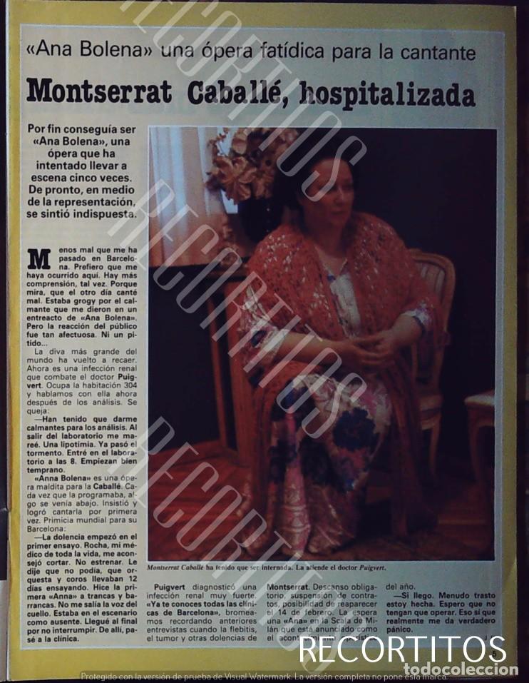 M&uacute;sica de colecci&oacute;n: montserrat caballe hospitalizada