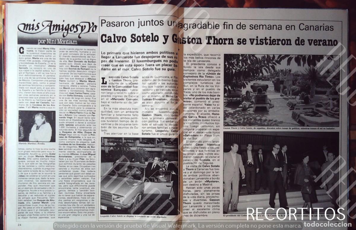 M&uacute;sica de colecci&oacute;n: LEOPOLDO CALVO SOTELO gaston thorn en canarias