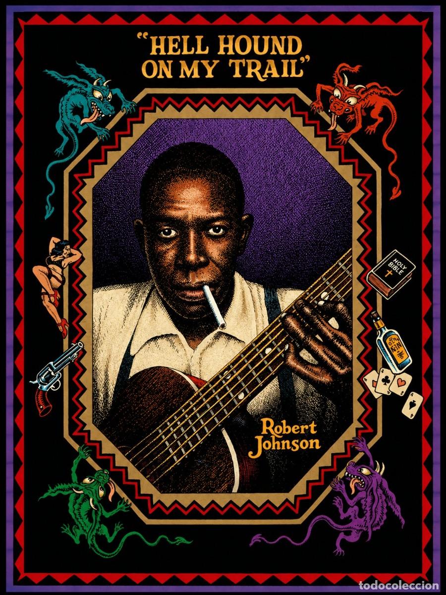 M&uacute;sica de colecci&oacute;n: ROBERT JOHNSON - Robert Crumb collection, Legends of the Blues !! cartel concierto 30x40 !!