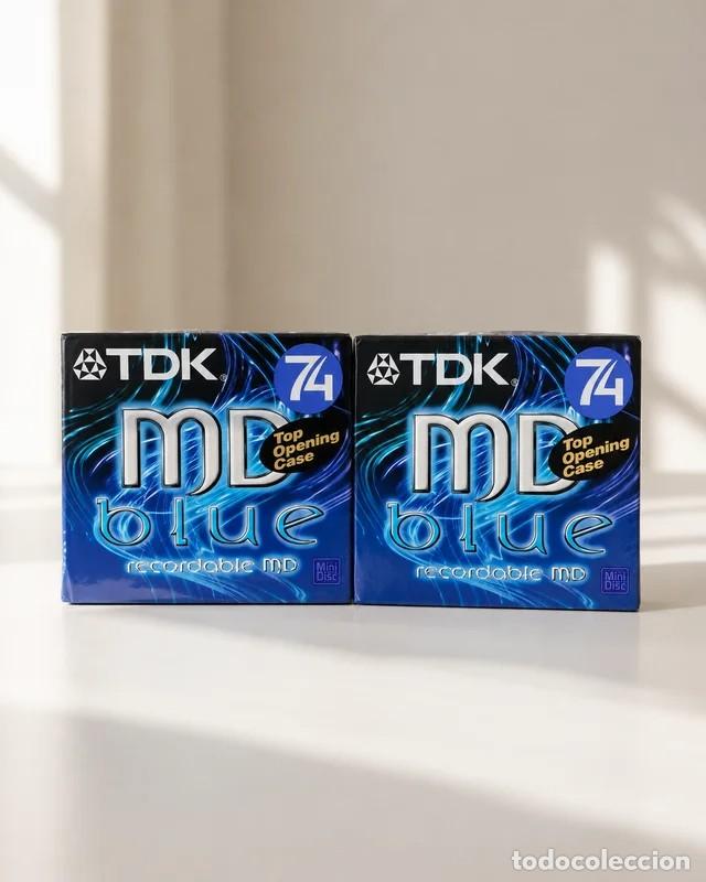 M&uacute;sica de colecci&oacute;n: 2x MiniDisc TDK MD Blue 74