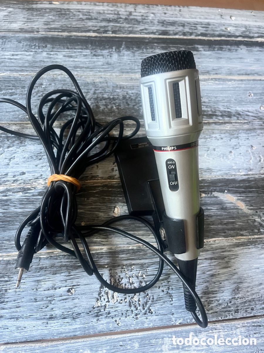 M&uacute;sica de colecci&oacute;n: Micr&oacute;fono Philips sbc 3030 Dinamyc Unidireccional - Foto 2