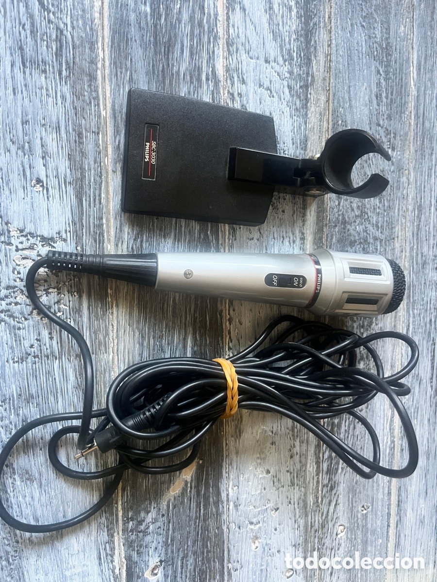M&uacute;sica de colecci&oacute;n: Micr&oacute;fono Philips sbc 3030 Dinamyc Unidireccional - Foto 4