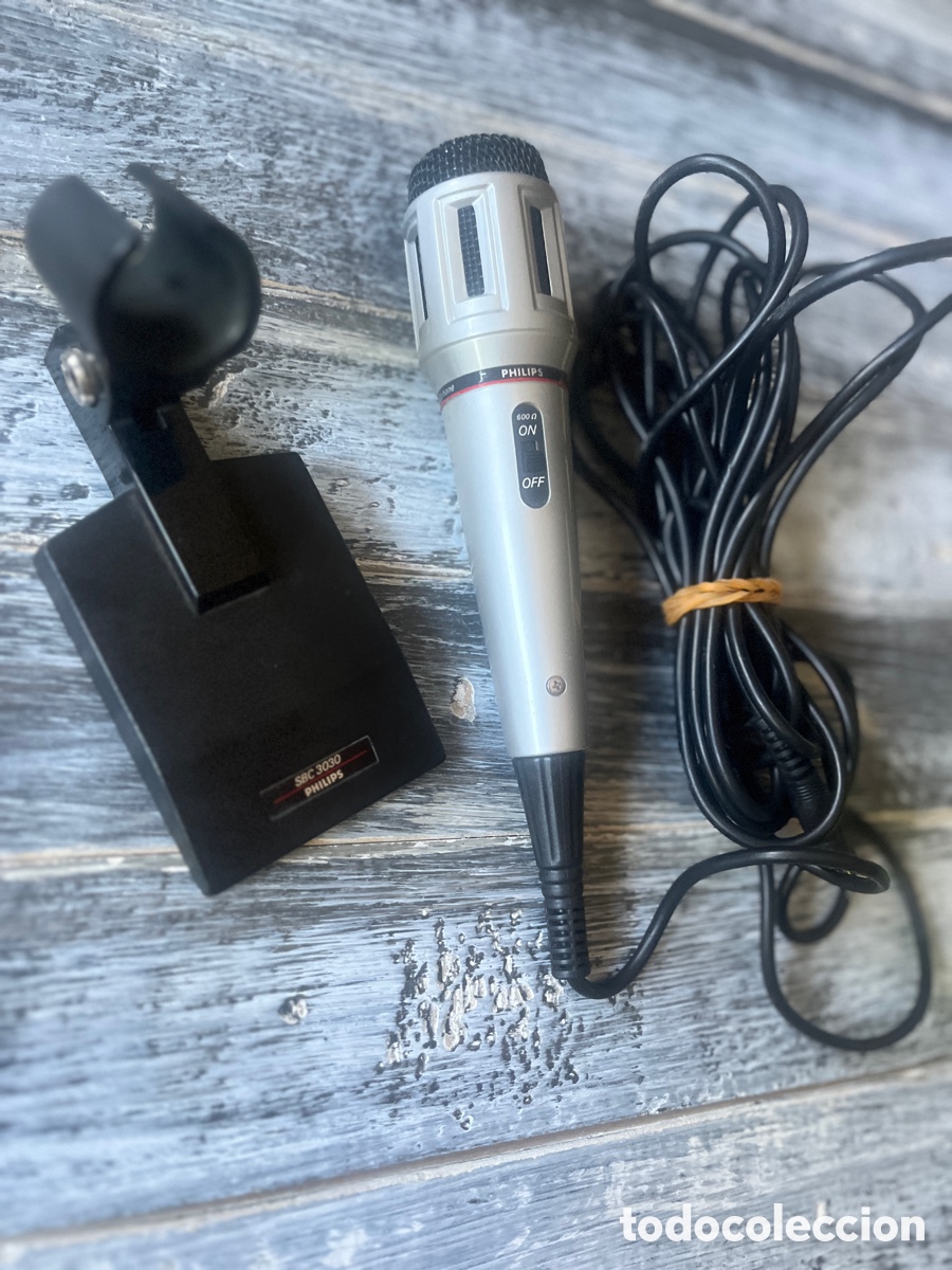M&uacute;sica de colecci&oacute;n: Micr&oacute;fono Philips sbc 3030 Dinamyc Unidireccional