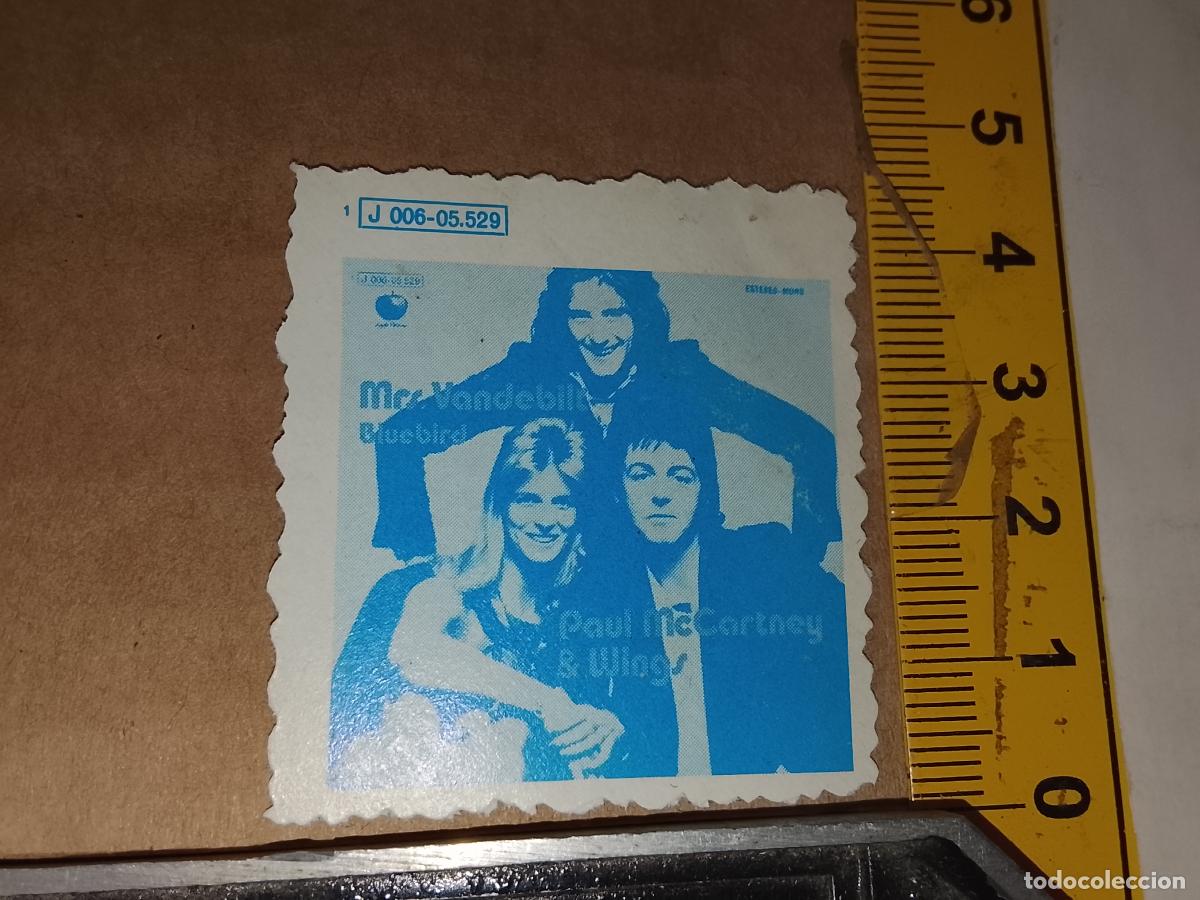 M&uacute;sica de colecci&oacute;n: troquel - CROMO o similar papel grueso troquelado grupo musical CANTANTES THE BEATLES PAUL MCCARNEY