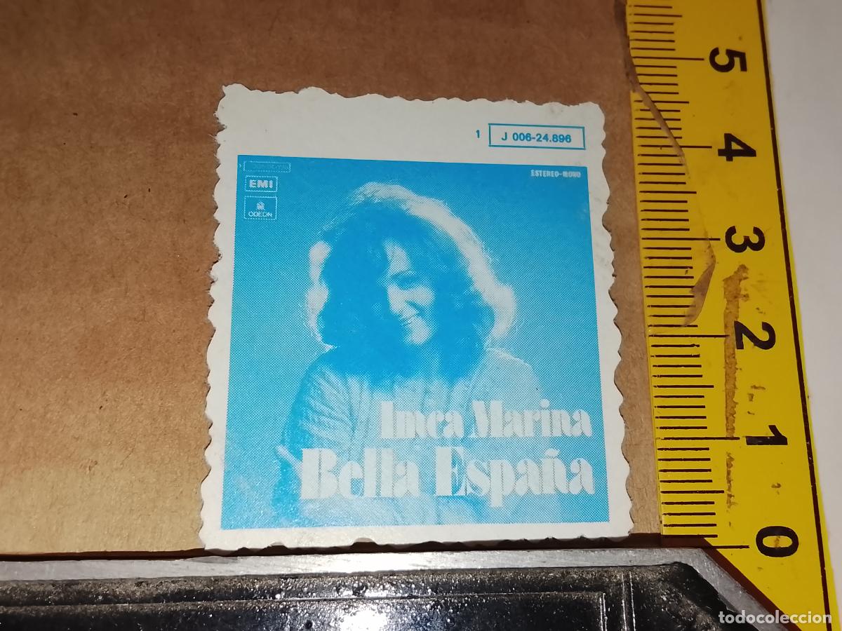 M&uacute;sica de colecci&oacute;n: troquel - CROMO o similar papel grueso troquelado grupo musical CANTANTES INCA MARINA