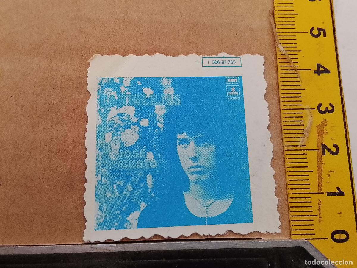 M&uacute;sica de colecci&oacute;n: troquel - CROMO o similar papel grueso troquelado grupo musical CANTANTE - JOSE AUGUSTO