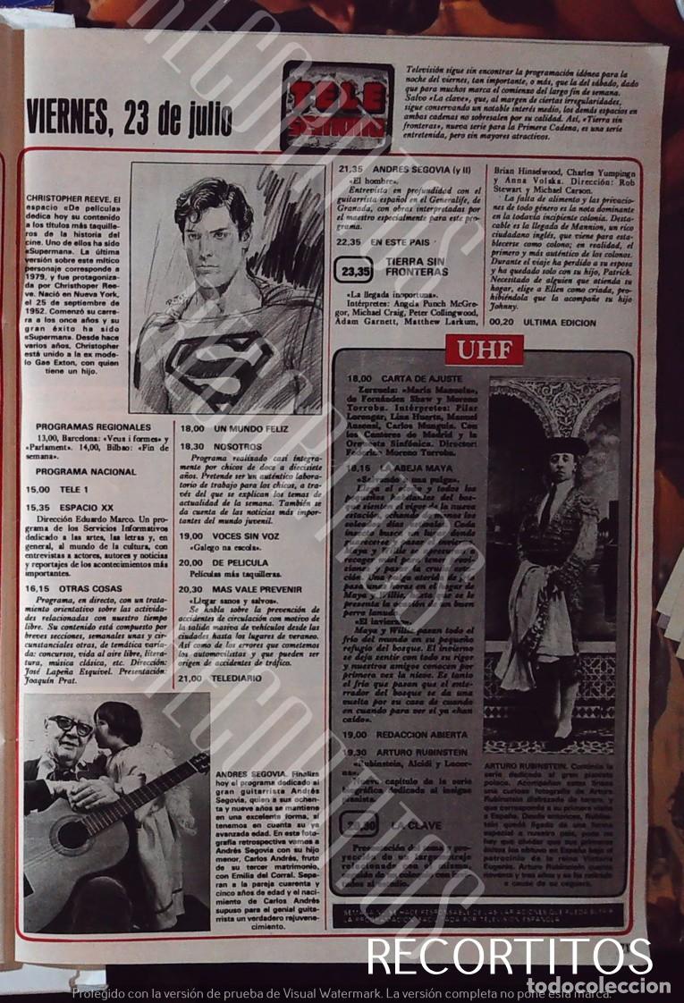 M&uacute;sica de colecci&oacute;n: CHRISTOPHER REEVE SUPERMAN andres segovia arturo rubinstein