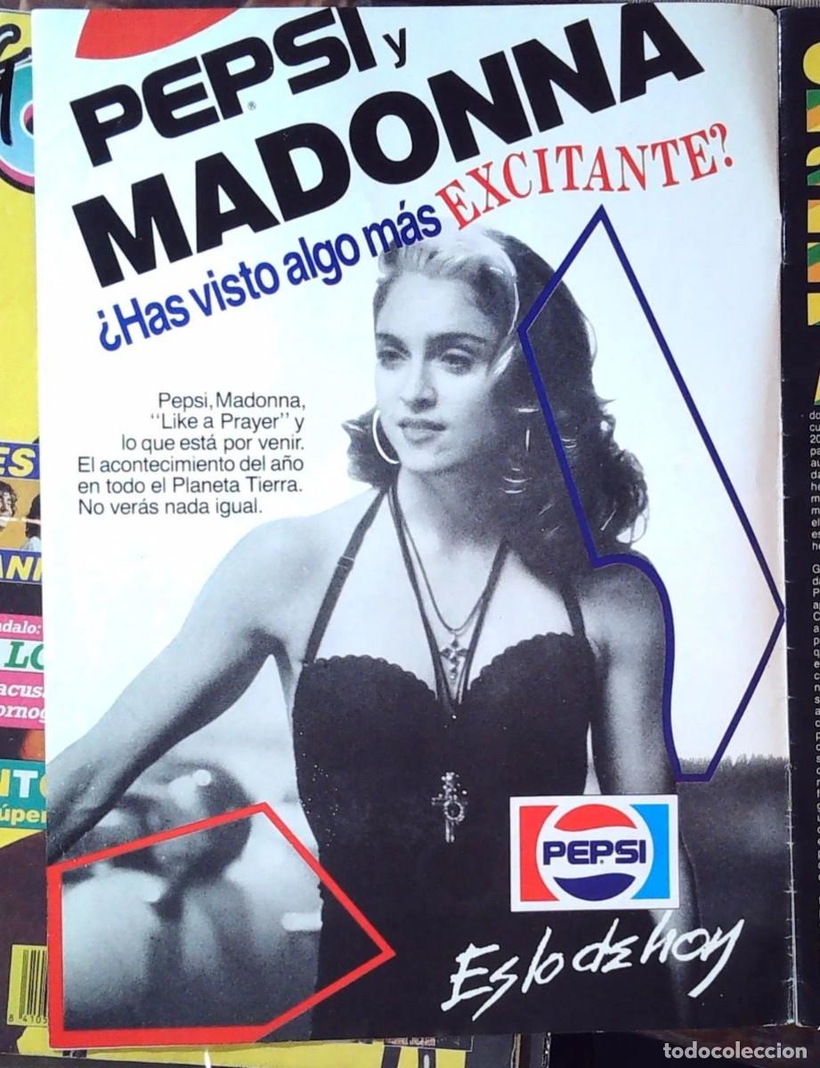 M&uacute;sica de colecci&oacute;n: clipping mini poster like a prayer madonna pepsi spain add comercial 1989