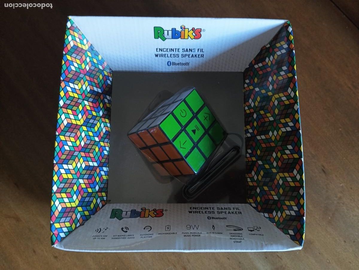 M&uacute;sica de colecci&oacute;n: Altavoz Bluetooth Rubik's Oficial.NUEVO.