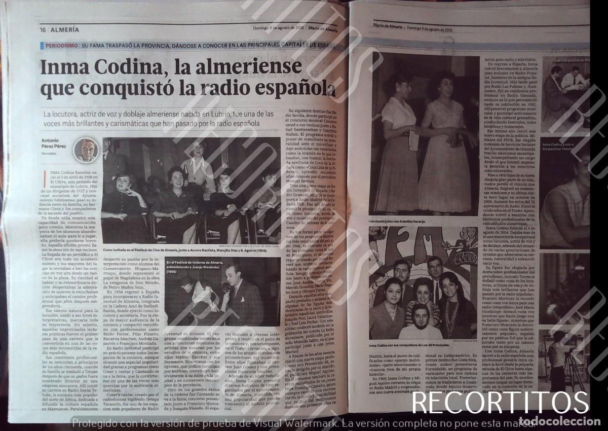 M&uacute;sica de colecci&oacute;n: inma codina dobladora locutora actriz de radio y television marujita diaz aurora bautista en almeria