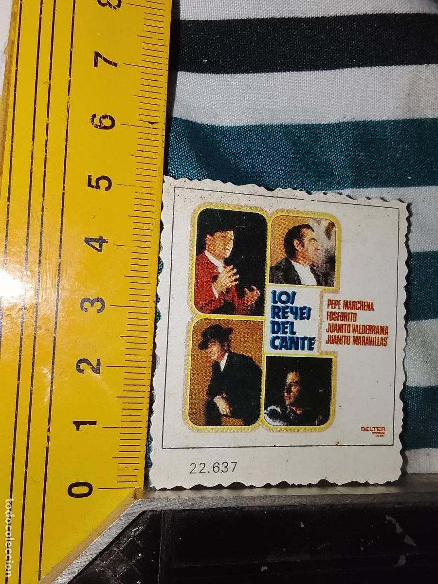 M&uacute;sica de colecci&oacute;n: musica - CROMO o similar carton troquelado CANTANTES - PEPE MARCHENA FOSFORITO JUANITO VALDERRAMA