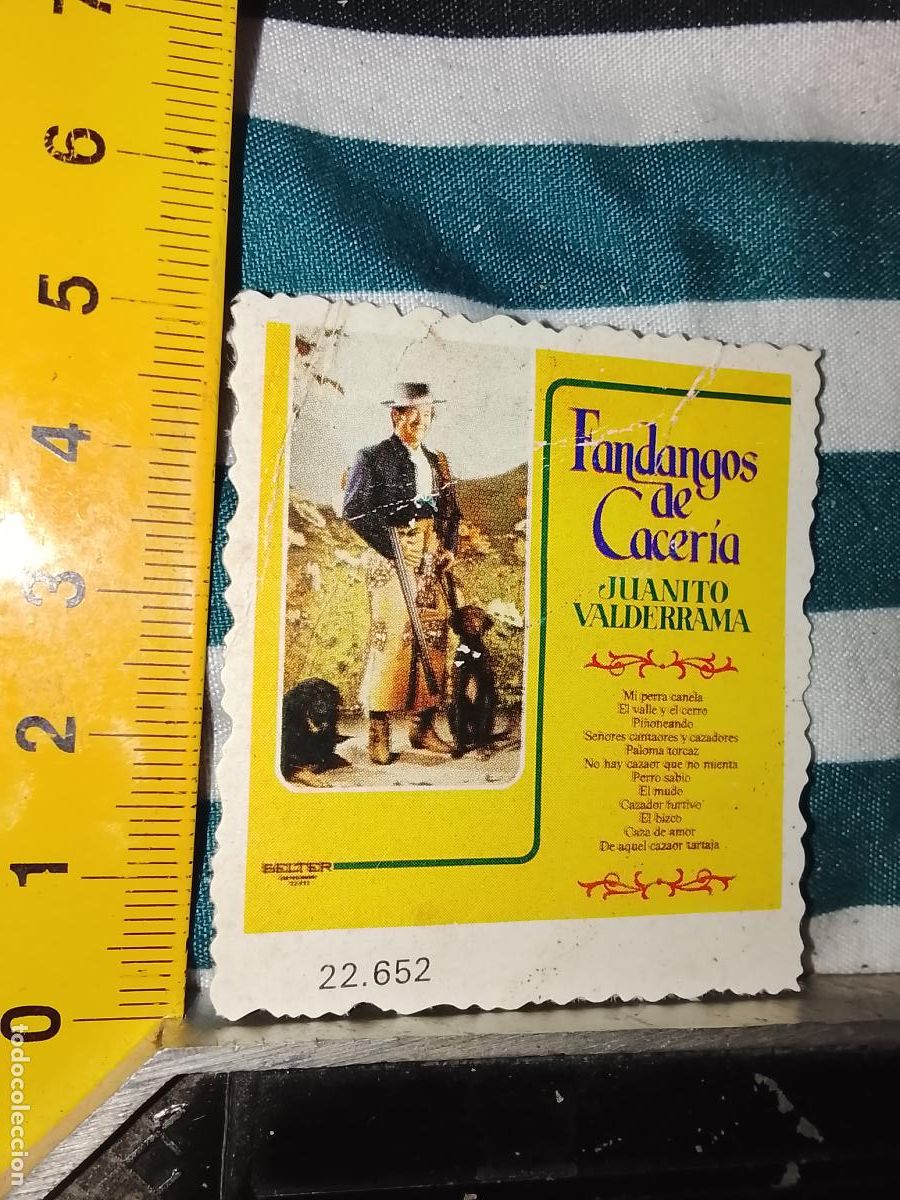M&uacute;sica de colecci&oacute;n: musica - CROMO o similar carton troquelado CANTANTES - JUANITO VALDERAMA