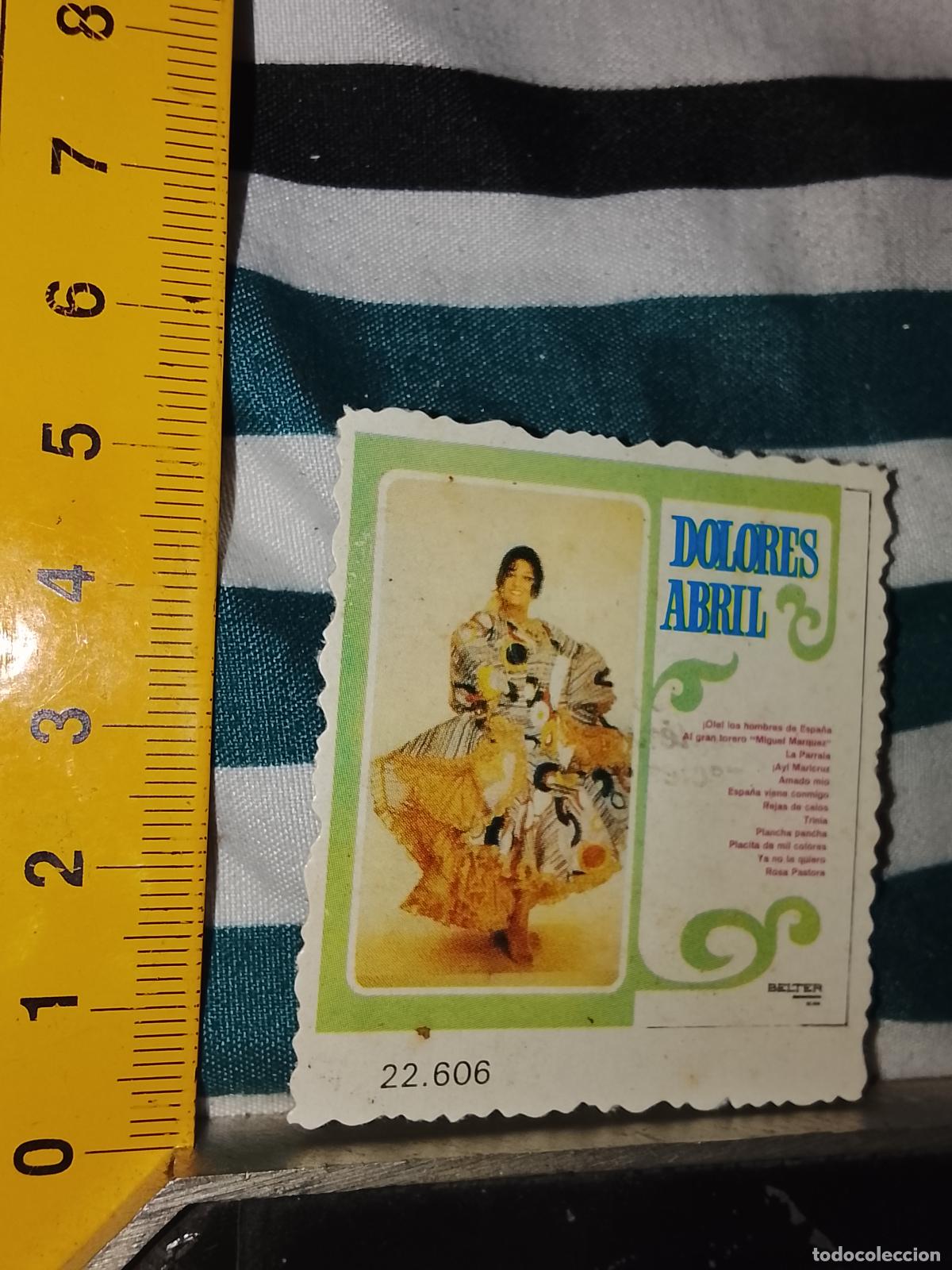 M&uacute;sica de colecci&oacute;n: musica - CROMO o similar carton troquelado CANTANTES - DOLORES ABRIL