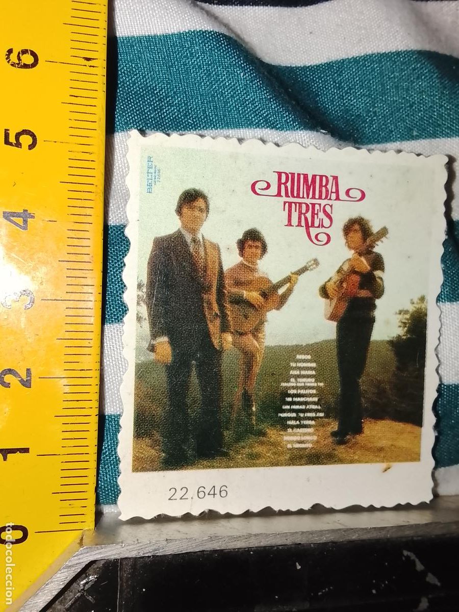 M&uacute;sica de colecci&oacute;n: musica - CROMO o similar carton troquelado CANTANTES - RUMBA TRES