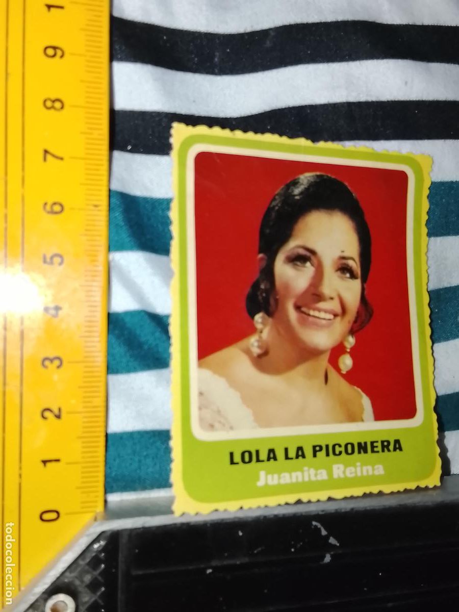 M&uacute;sica de colecci&oacute;n: TROQUEL MUSICAL carton troquelado SIMILAR A UN CROMO - CANTANTES - JUANITA REINA
