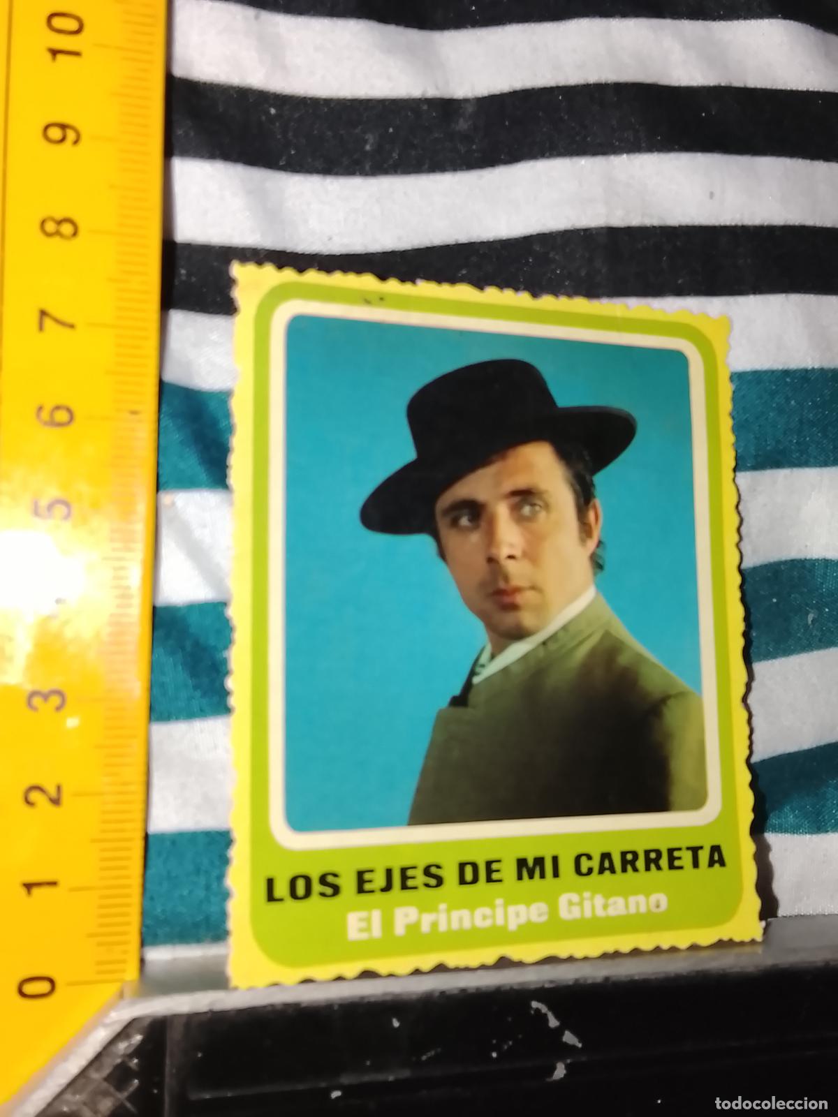 M&uacute;sica de colecci&oacute;n: TROQUEL MUSICAL carton troquelado SIMILAR A UN CROMO - CANTANTES - EL PRINCIPE GITANO