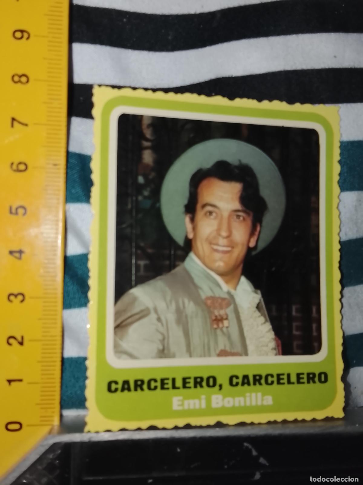 M&uacute;sica de colecci&oacute;n: TROQUEL MUSICAL carton troquelado SIMILAR A UN CROMO - CANTANTES - EMI BONILLA