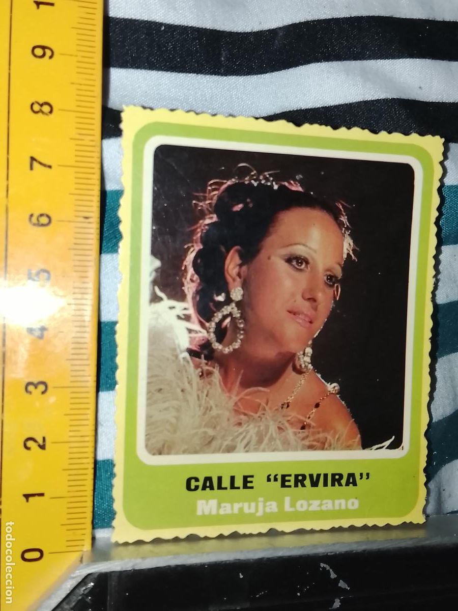 M&uacute;sica de colecci&oacute;n: TROQUEL MUSICAL carton troquelado SIMILAR A UN CROMO - CANTANTES - MARUJA LOZANO