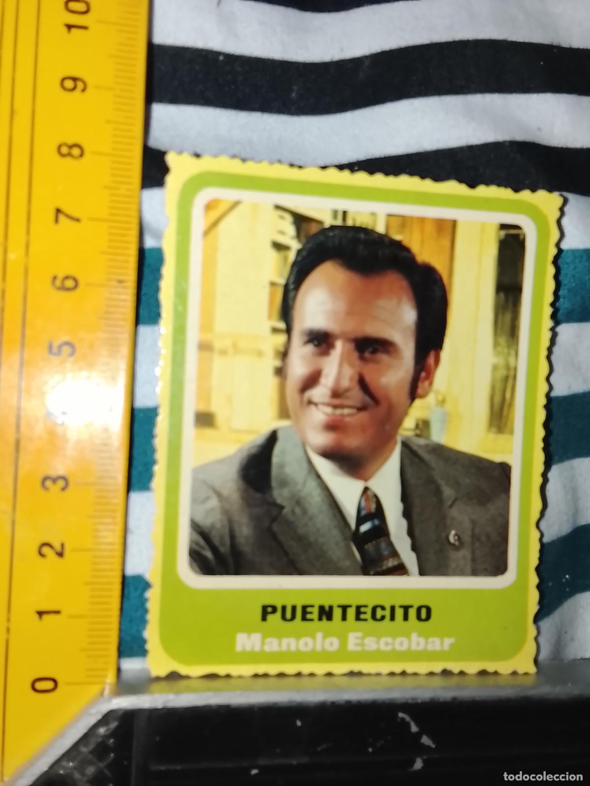 M&uacute;sica de colecci&oacute;n: TROQUEL MUSICAL carton troquelado SIMILAR A UN CROMO - CANTANTES - MANOLO ESCOBAR