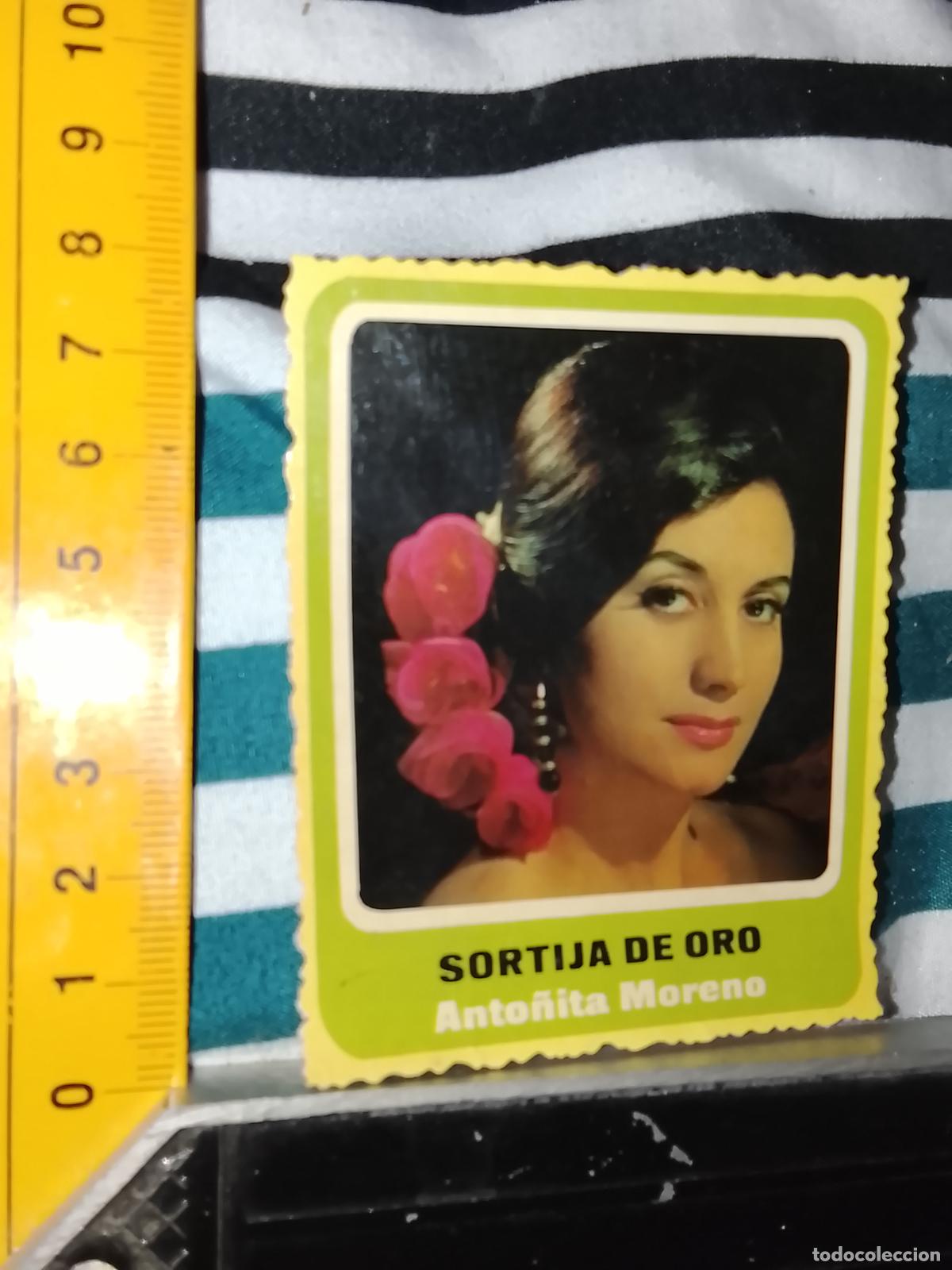 M&uacute;sica de colecci&oacute;n: TROQUEL MUSICAL carton troquelado SIMILAR A UN CROMO - CANTANTES - ANTO&Ntilde;ITA MORENO