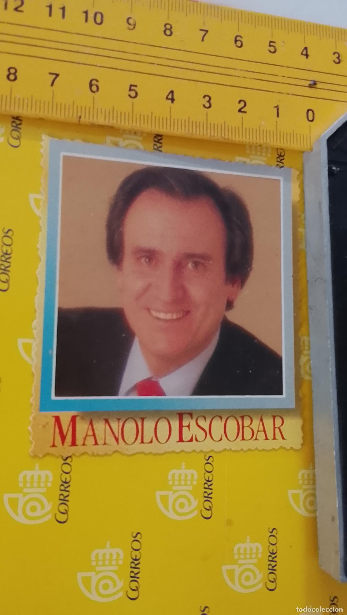 M&uacute;sica de colecci&oacute;n: musica - CROMO o similar carton troquelado CANTANTES - MANOLO ESCOBAR
