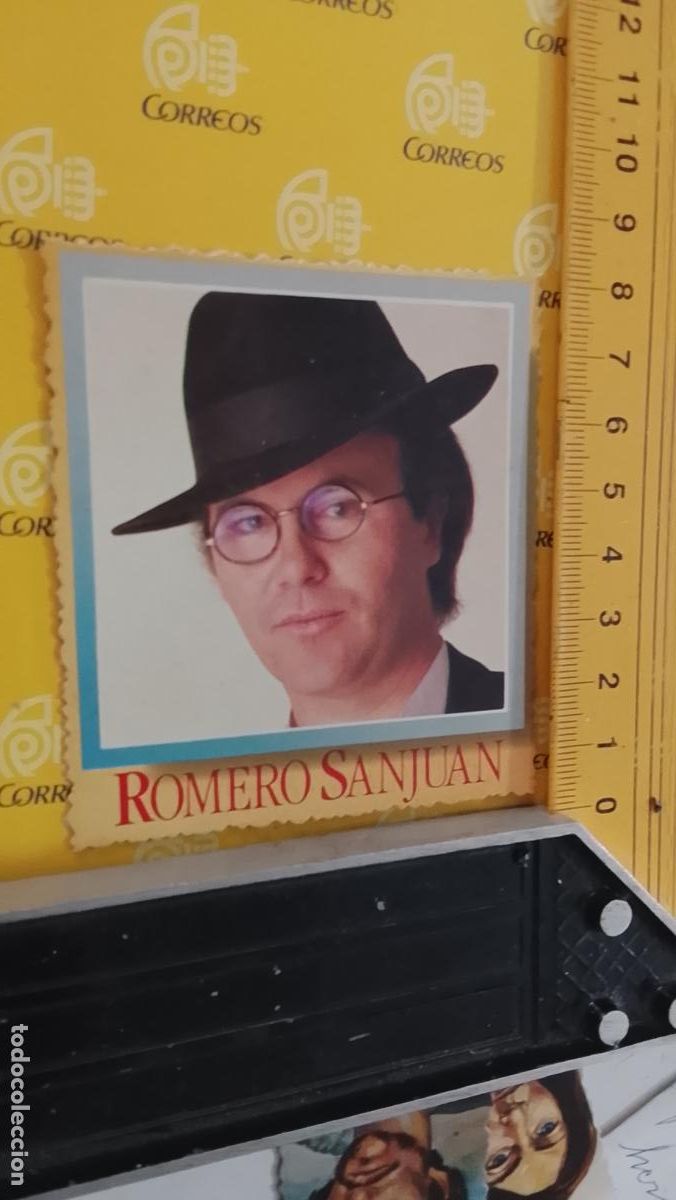 M&uacute;sica de colecci&oacute;n: musica - CROMO o similar carton troquelado CANTANTES - ROMERO SAN JUAN SANJUAN