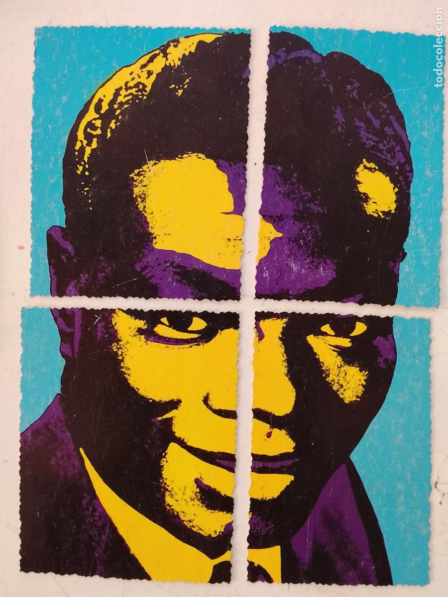 M&uacute;sica de colecci&oacute;n: musica - CROMOs o similar carton troquelado collage CANTANTES - NAT KING COLE
