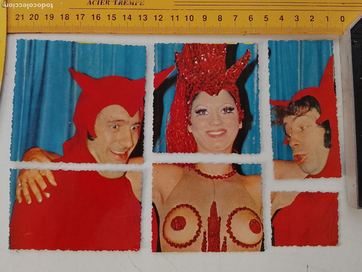 M&uacute;sica de colecci&oacute;n: musica - CROMOs o similar carton troquelado collage CANTANTES - EROTICOS DEL TEATRO CHINO