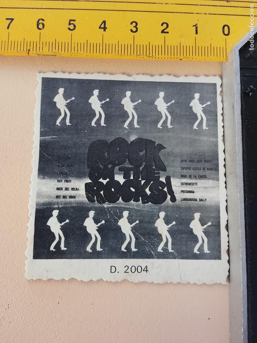 M&uacute;sica de colecci&oacute;n: musica - CROMOs o similar carton troquelado CANTANTES - ROCK ON THE ROOKS
