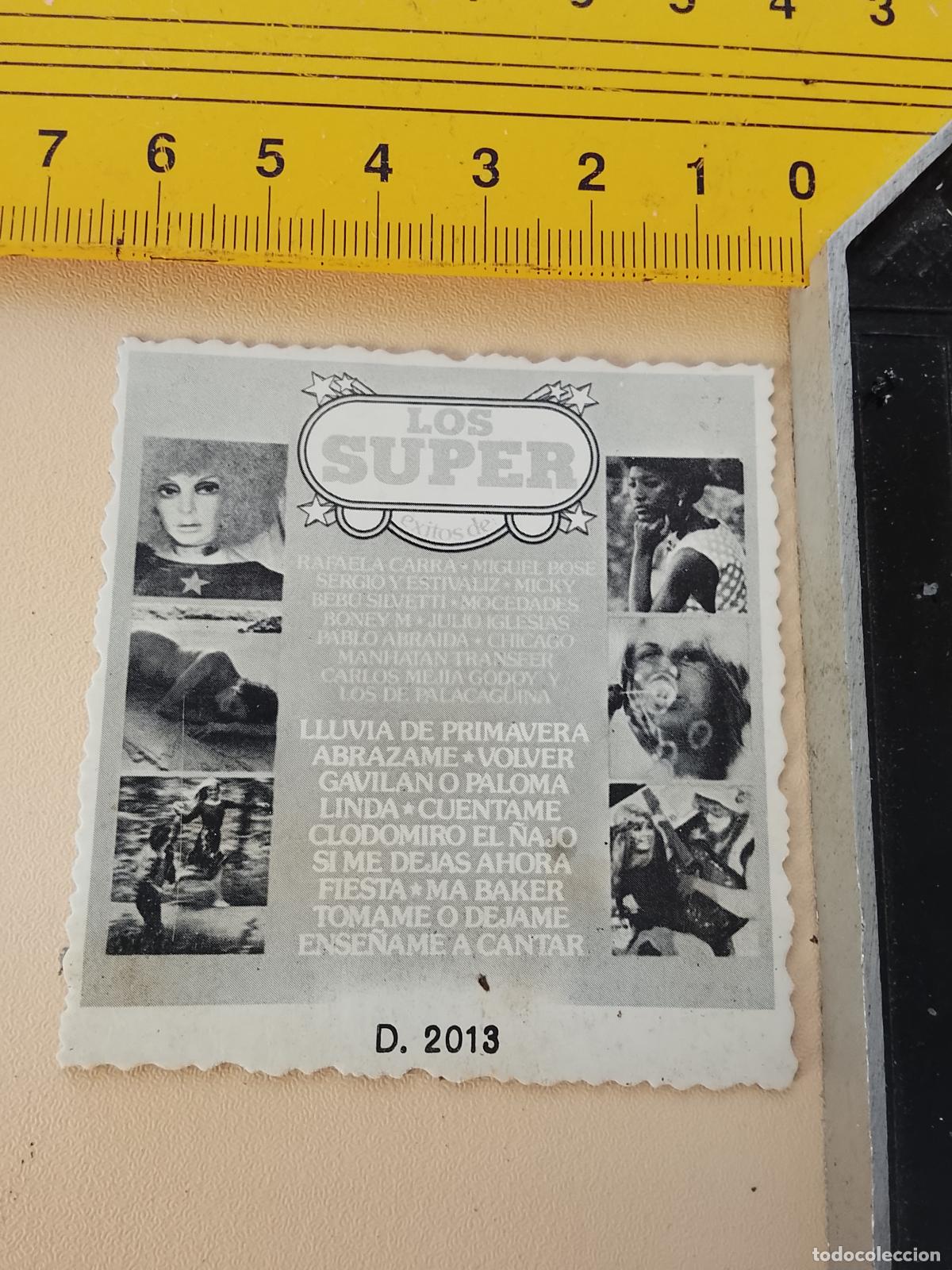 M&uacute;sica de colecci&oacute;n: musica - CROMOs o similar carton troquelado CANTANTES - RAFAELA CARRA Y OTROS SUPER EXITOS