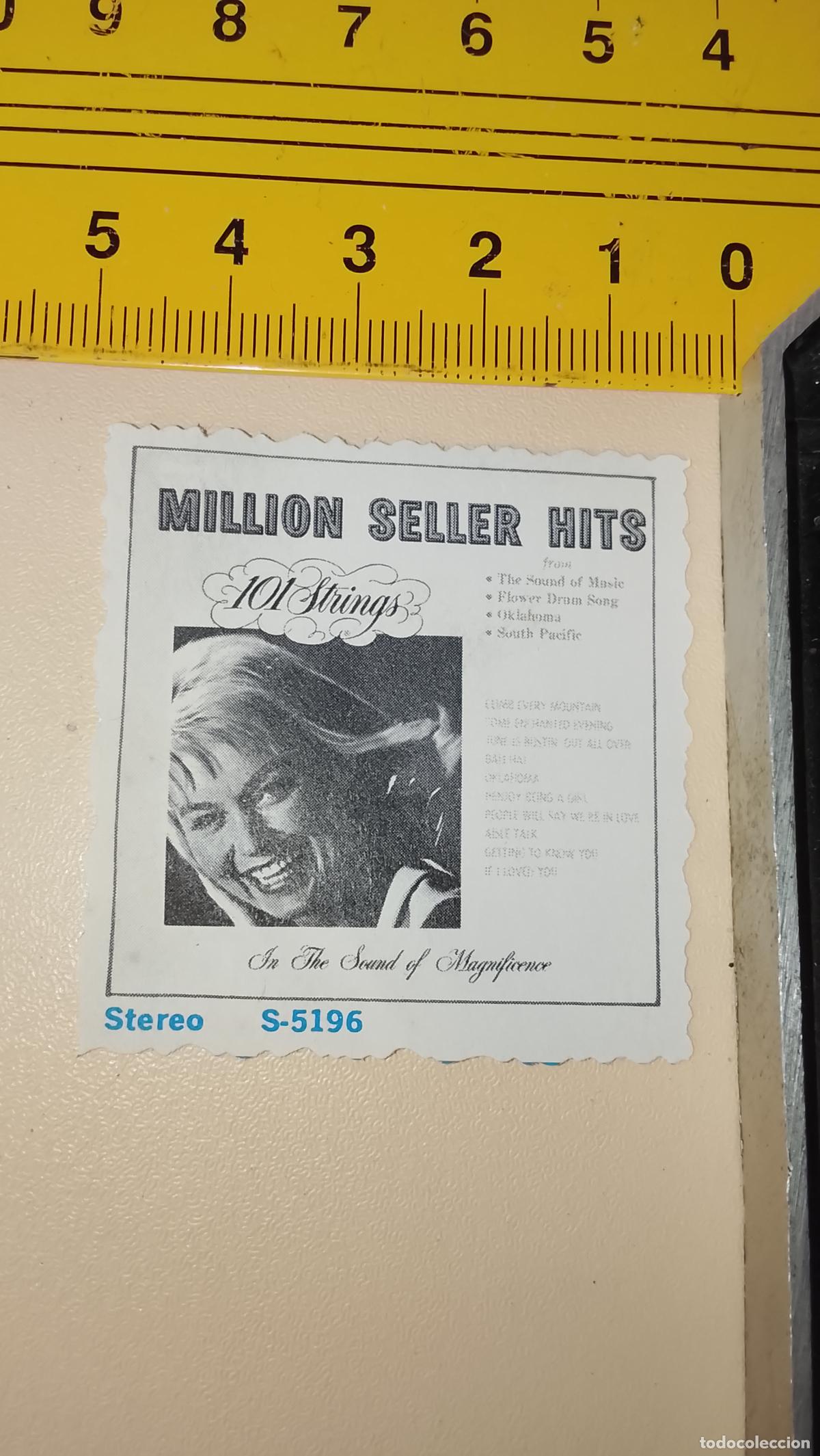 M&uacute;sica de colecci&oacute;n: TROQUEL - CROMO o similar PAPEL troquelado CANTANTES - DISCOS - MILLION SELLER HITS
