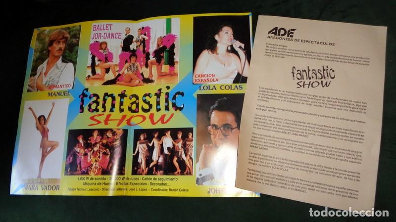 M&uacute;sica de colecci&oacute;n: FOLLETO PUBLICIDAD + CARTA PRESENTACI&Oacute;N. ARAGONESA ESPECT&Aacute;CULOS REVISTA BIGOTE ARROCET. VEDETTES