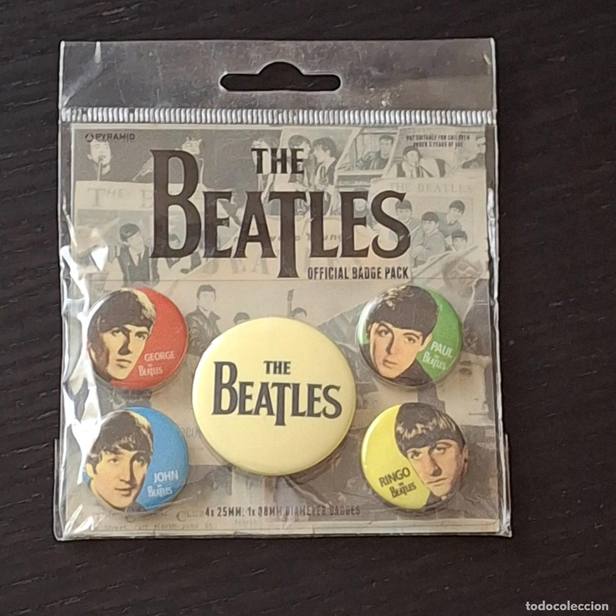 M&uacute;sica de colecci&oacute;n: THE BEATLES OFFICIAL BADGE PACK - BLISTER PAQUETE 45 CHAPAS CHAPA PIN BUTTON - TEMATICA MUSICA
