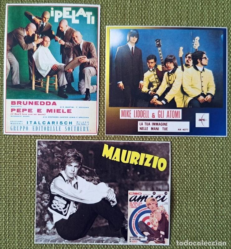 M&uacute;sica de colecci&oacute;n: N&deg; 3 Adesivi Musica Beat I Pelati Mike Liddell & Gli Atomi e Maurizio dei New Dada