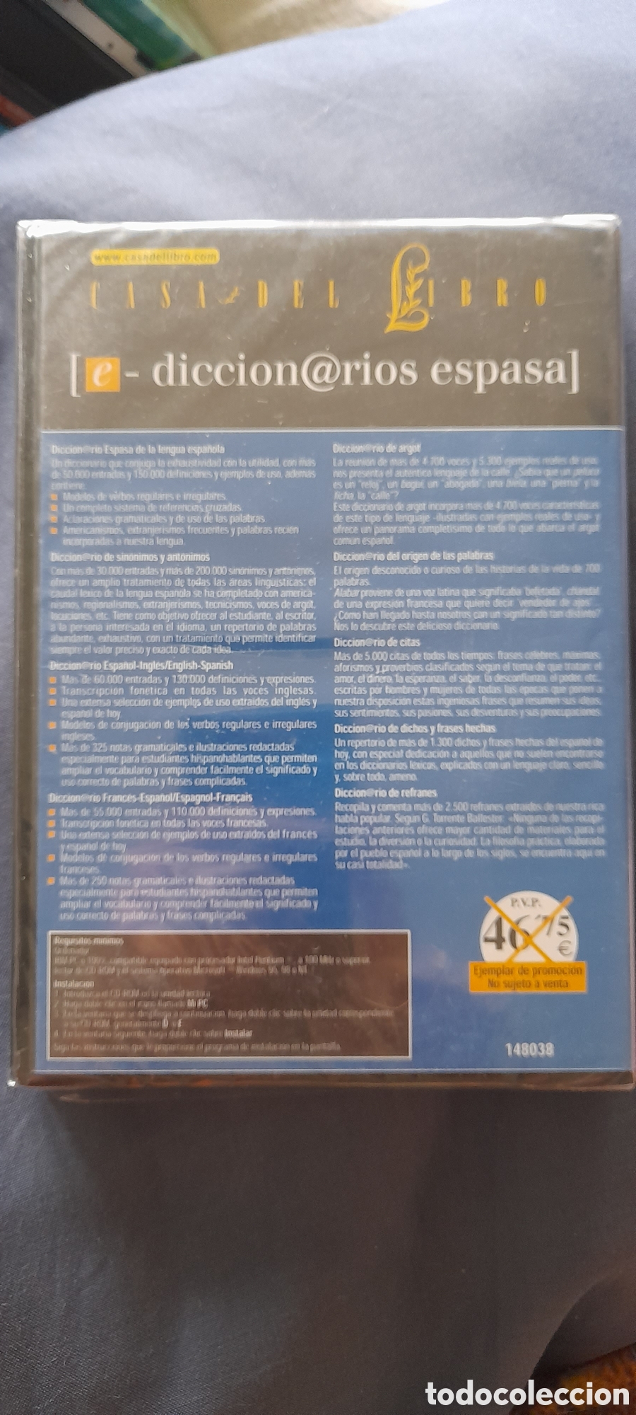 M&uacute;sica de colecci&oacute;n: Diccionario espasa. CD ROM - Foto 2