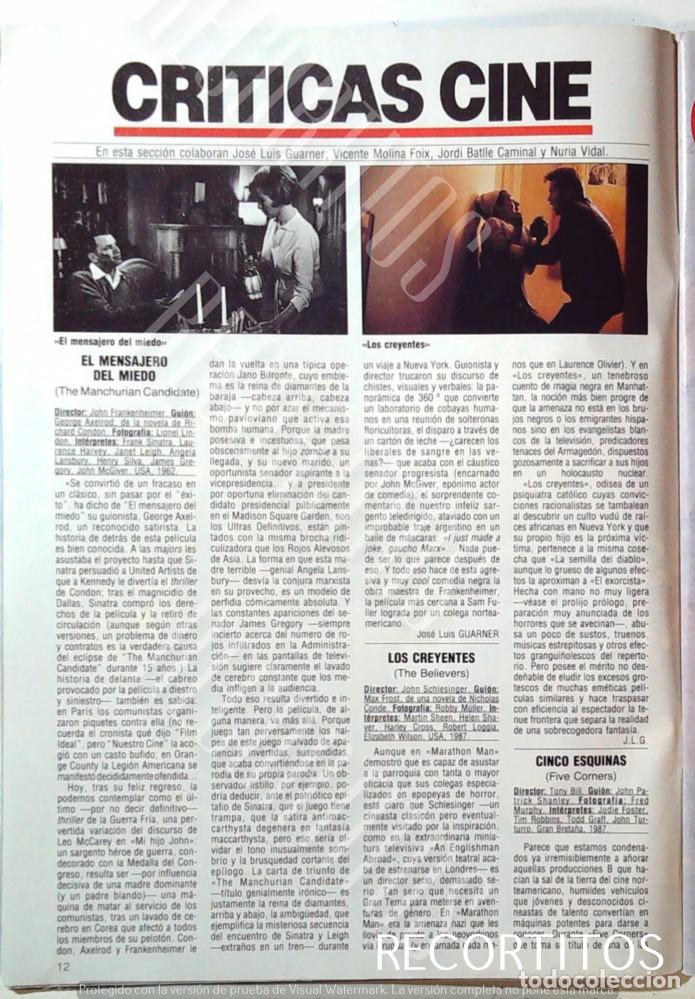 M&uacute;sica de colecci&oacute;n: el mensajero del miedo frank sinatra janet leigh los creyentes martin sheen